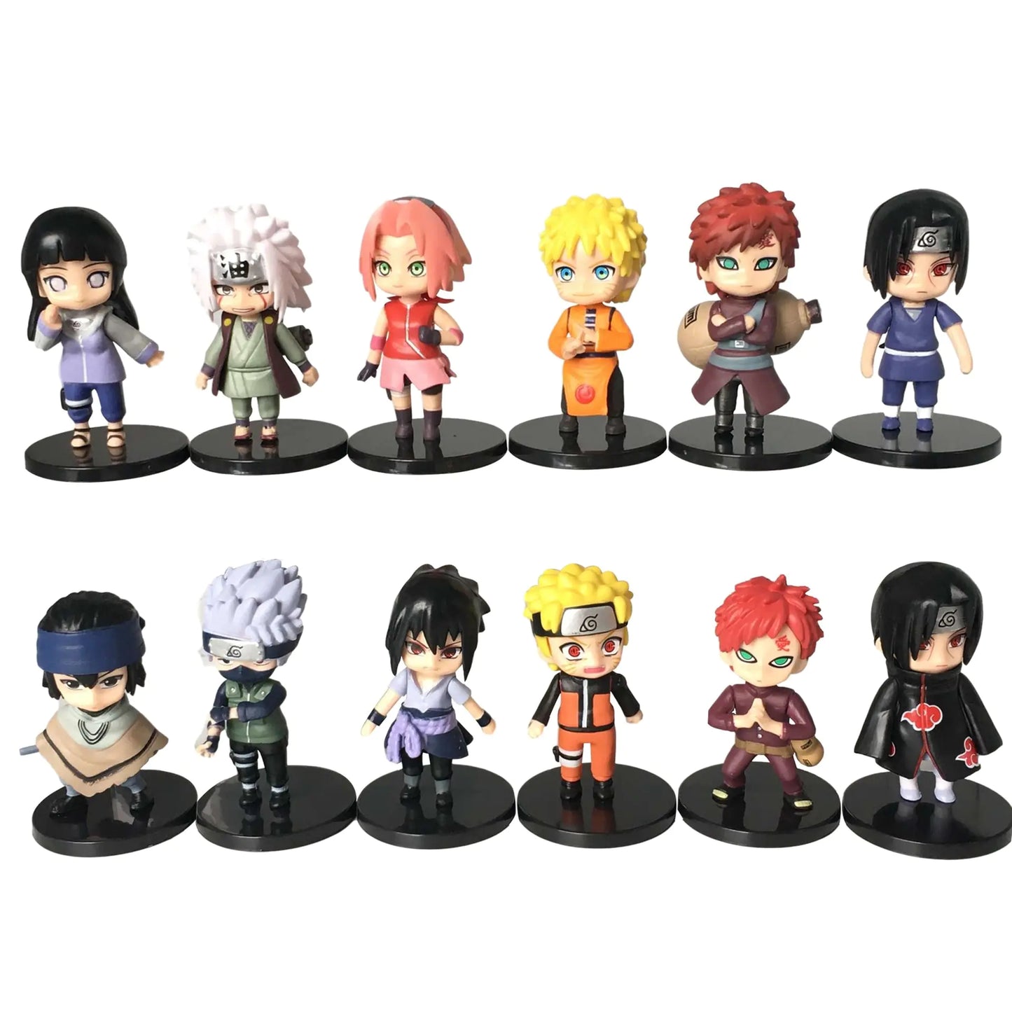 12pcs/set Naruto Anime Shippuden PVC Figures