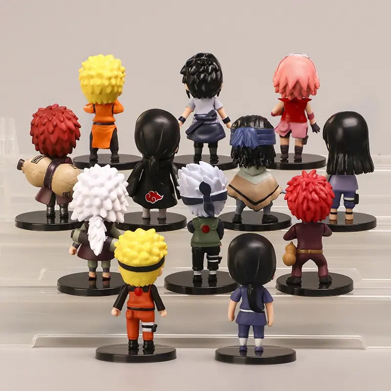 12pcs/set Naruto Anime Shippuden PVC Figures